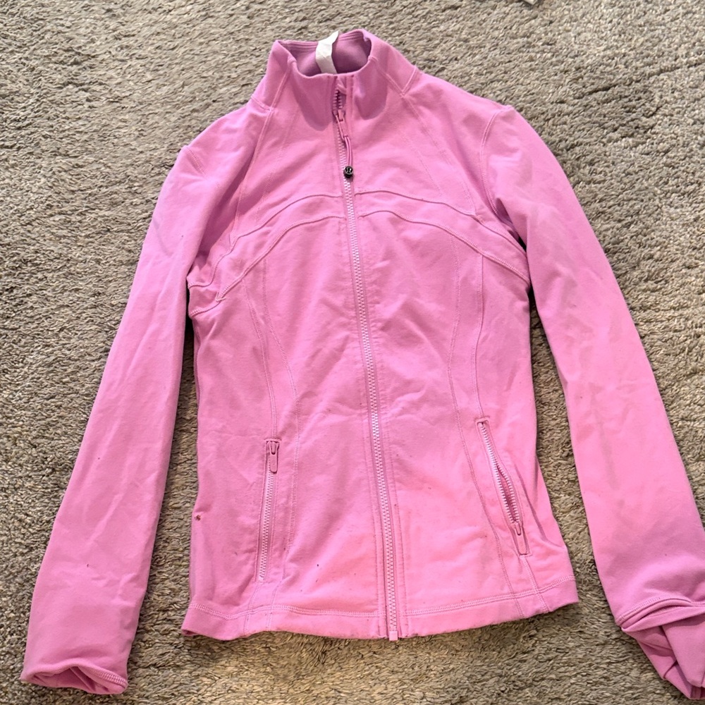 lululemon athletica Pink Zip-Up Bomber Jacket